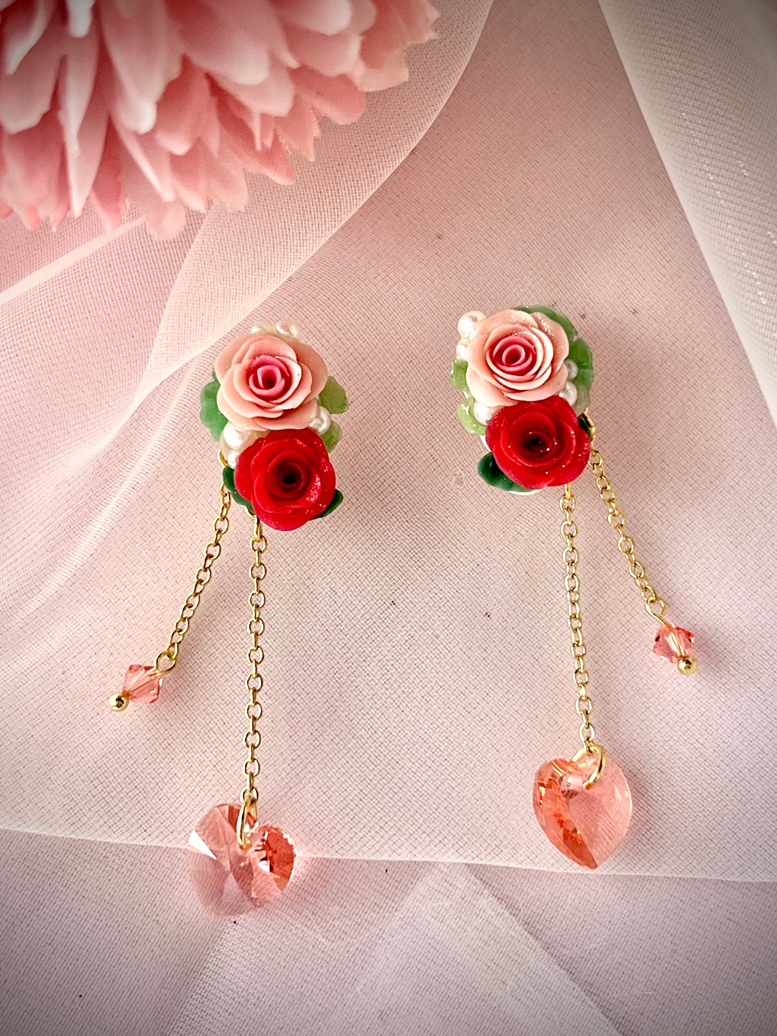 In Love with Roses Earrings