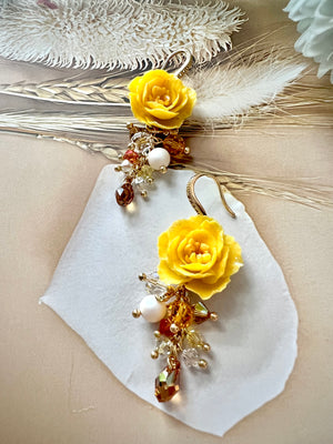 14kt Yellow Gold Flower Dangle Earrings | Costco