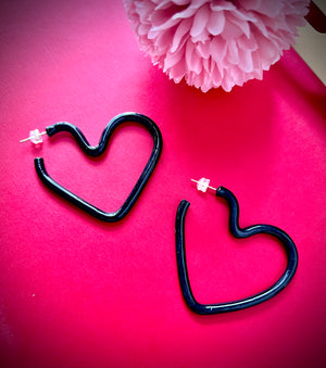 Chic Heart Loop Earrings
