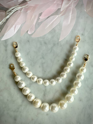 Shell Pearls Bag Charm / Top Handle