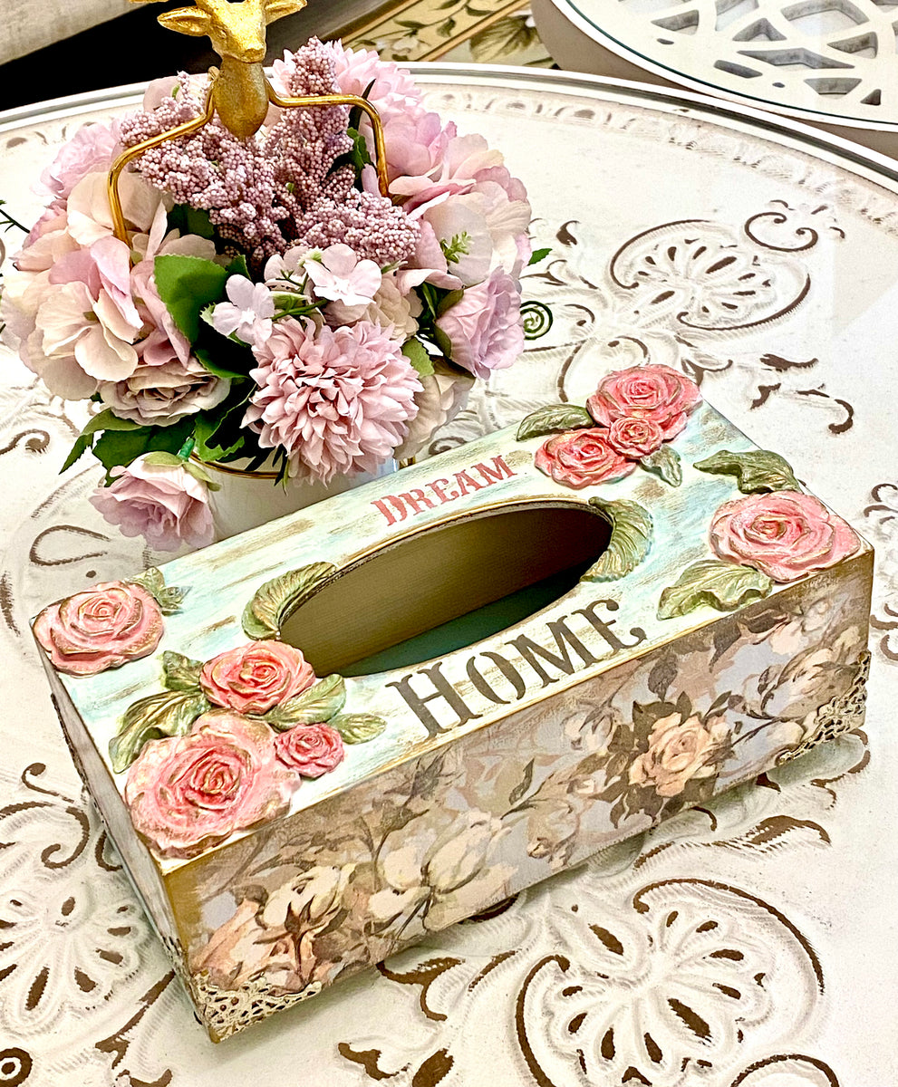 Rose Garden Tissue Box – Drjosworkshop