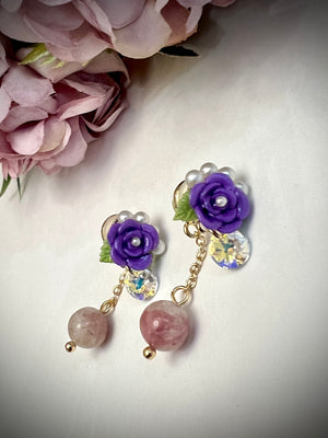 Dainty Sweet Rose Earrings