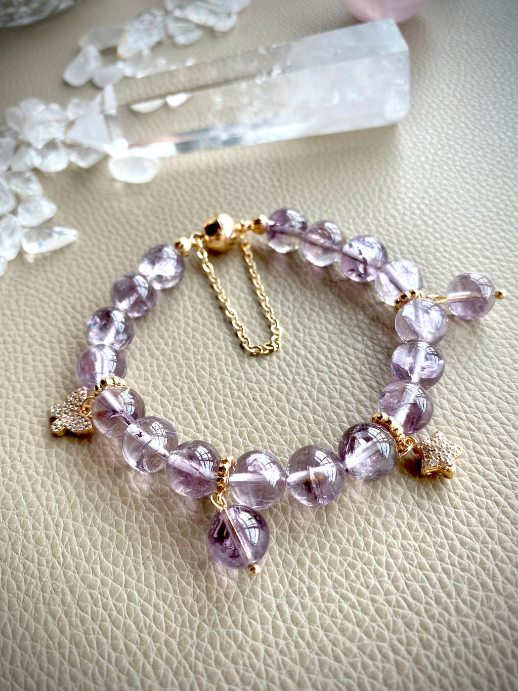 Purple Azetulite Charm Bracelet