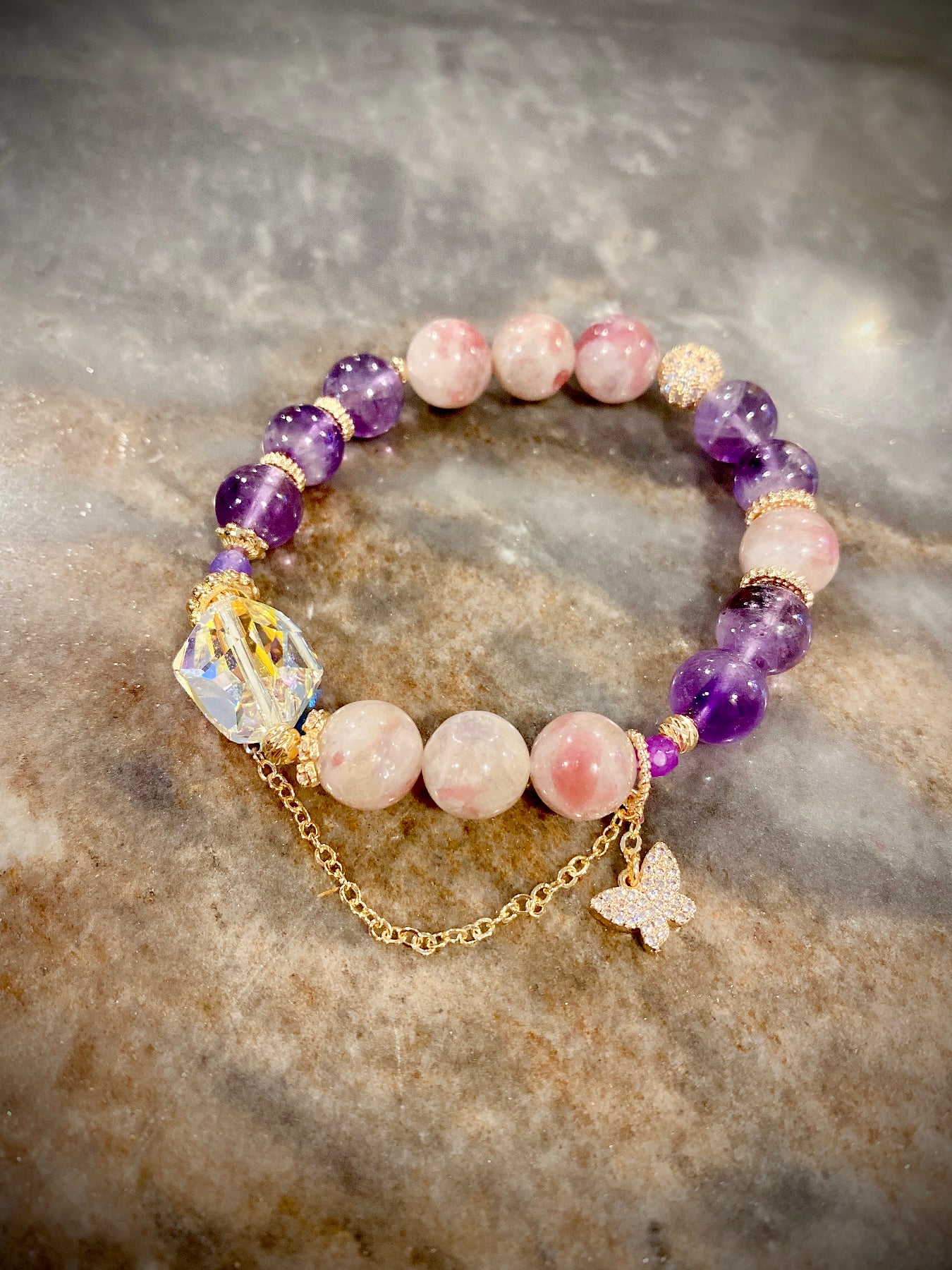 Sakura Bliss Crystal Bracelet
