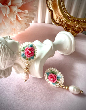 Elegant Rose Earrings