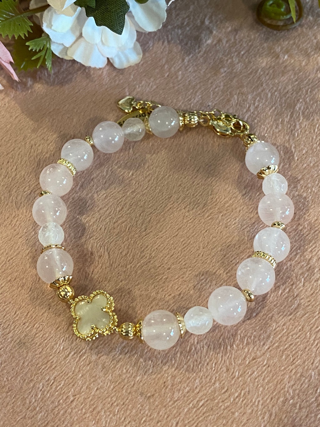 Lucky In Rose Quartz Bracelet