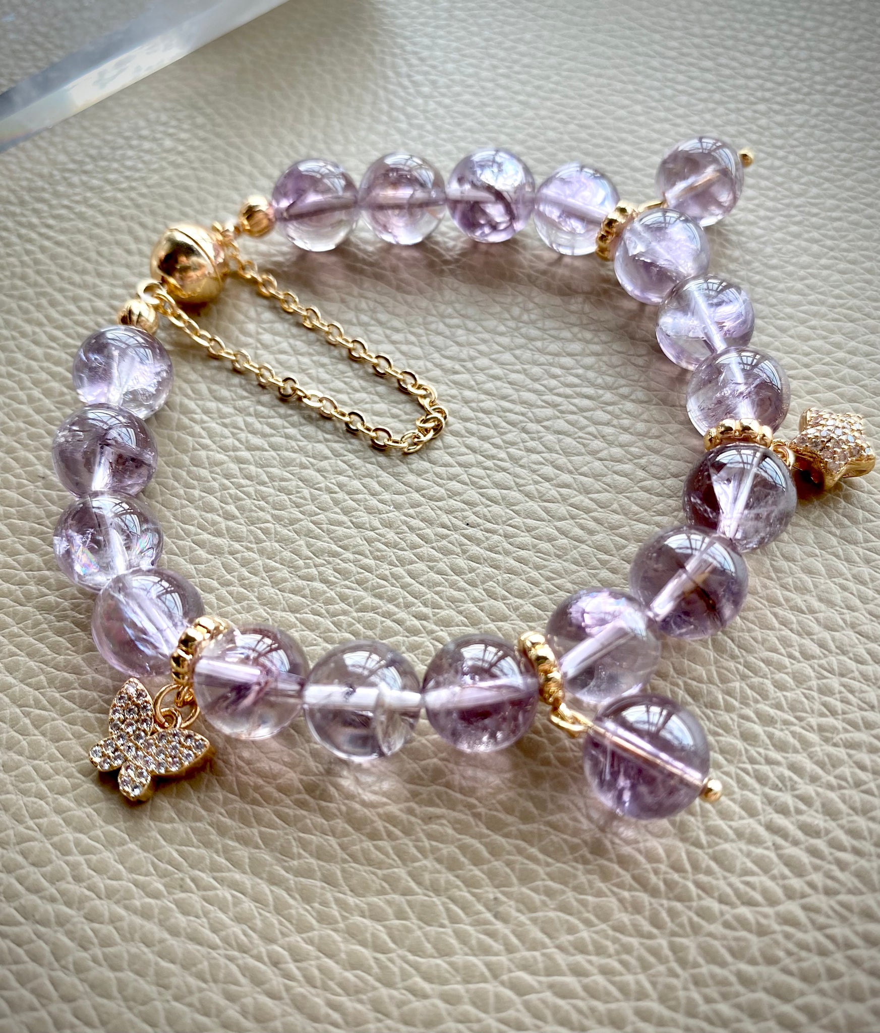 Purple Azetulite Charm Bracelet