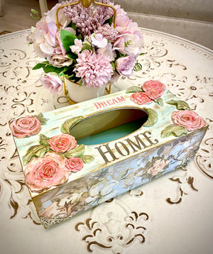 Rose Garden Tissue Box