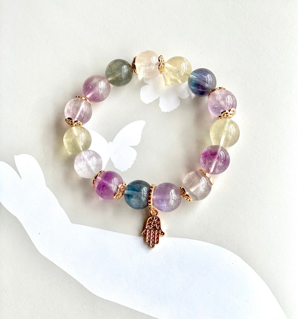 Fluorite Peace Bracelet